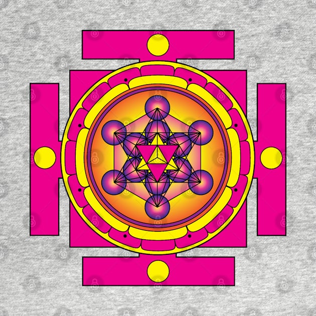 Metatron's Cube Merkaba Mandala by GalacticMantra